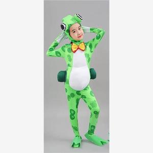 六一青蛙儿童演出服舞蹈服幼儿园小青蛙爱唱歌装短款青蛙表演服装