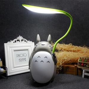 卡通龙猫USB充电台灯创意二用小夜灯宫崎骏款儿童学习台灯夜灯