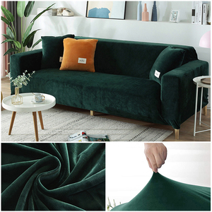 New Velvet Fabric Sofa vers For Living Room Sretch Soft Sofa