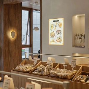 蛋糕店实木展示架玻璃边柜子烘培柜台实木中岛柜展示架日式面包柜