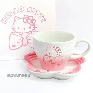 法国lecreuset酷彩咖啡杯hello kitty碗餐具盘子杯子炖盅卡通渐变