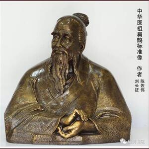 古代中医鼻祖扁鹊肖像半身像胸像雕塑四大名医玻璃钢铸铜雕像摆件