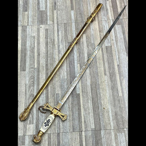 西洋古董家具欧洲古董武器剑共济会圣殿骑士佩剑
