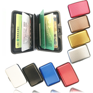 跨境铝合金钱包时尚铝制信用卡包多色银行卡盒风琴页公交卡包卡套