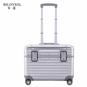 百娑（BilovSol）机长拉杆箱相机箱小型行李箱男登机箱通用迷你密