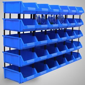工县收纳箱塑料组合式零件盒物料盒元件盒螺丝盒分类收纳盒斜口塑