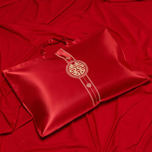 结婚枕芯包装袋枕头棉被喜被收纳袋大红色喜庆陪嫁四件套手提袋