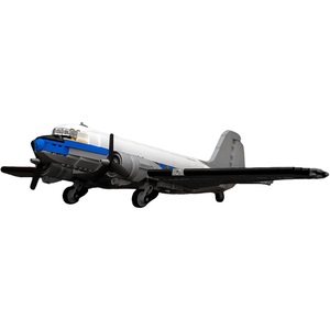 SETbricks积木道格拉斯DC-3终极航空航天器拼装摆件模型乐高玩具