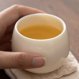 羊脂玉德化白瓷主人杯陶瓷杯子品茗杯喝茶碗功夫茶具茶杯喝茶茶盏