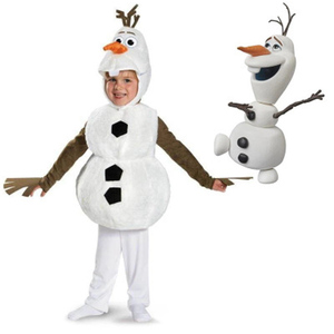 儿童节成人儿童雪宝亲子服装雪人装扮演出派对衣卡通动物罩衣外衣