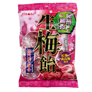 日本进口ribon超酸软糖提神生梅饴理本梅子味爆酸早乙女柠檬糖果