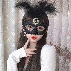 蕾丝眼罩面具女半脸舞会派对圣诞节道具公主成人面具遮瑕狐狸面具