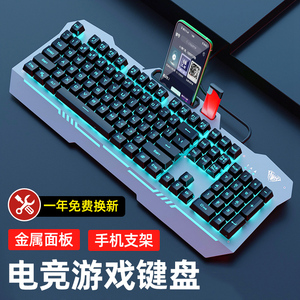双飞燕狼蛛F3010机械手感键盘鼠标套装有线电竞游戏台式机电脑办