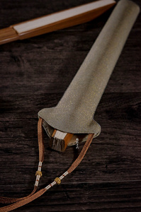 库房洒金素缂丝手工折扇扇套 纯手工缝制素缂丝扇套 苏工折扇适用