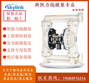 原装正品SKYLINK斯凯力气动隔膜泵2寸泵PS50耐腐蚀新能源电池用泵