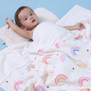 秋冬儿童棉被婴儿纱布被宝宝空调被幼儿园棉被内胆可拆洗四季可用