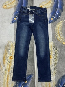 Gstar女款3301系列女款高腰水洗弹力蓝色牛仔裤子