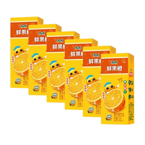 康师傅鲜果橙250ml*6纸盒装冰红茶茉莉蜜茶夏季解渴饮品果汁饮料