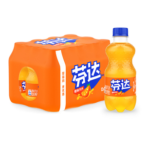 可口可乐芬达碳酸饮料橙子味300ml*12瓶整箱装迷你小瓶装果味汽水