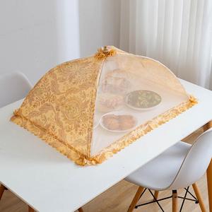 菜罩加大号防蝇饭菜盖家用折叠纯色饭桌上盖菜的纱罩餐桌罩子罩桌