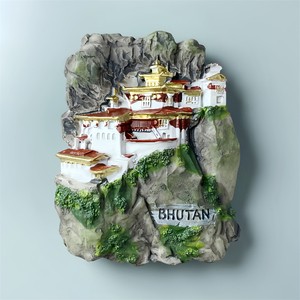 世界十大超级寺庙之一不丹虎穴寺旅游纪念创意立体装饰磁贴冰箱贴