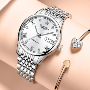 冠琴新款手表女士全自动机械表 时尚奢华国女表气质镶钻夜光腕表