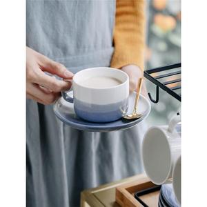 爱马仕适配陶瓷杯咖啡杯碟子套装小奢华简约欧式咖啡具套装下午茶