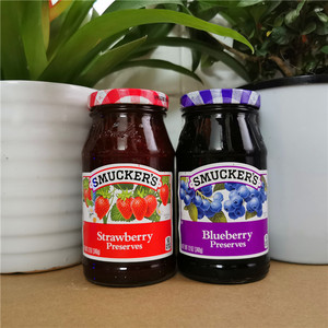 SMUCKER'S Blueberry/Straberry Preserves斯味可蓝莓/草莓果酱
