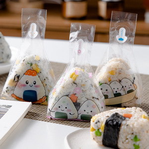 三角饭团袋日式海苔寿司包装袋微波专用包装纸打包袋纸可加热模具