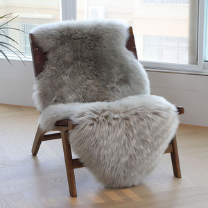 澳洲纯羊毛沙发垫坐垫整张羊皮毛毯子躺椅摇椅垫地毯卧室床边毯