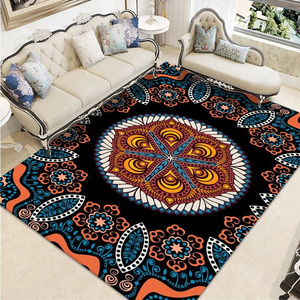 ins波斯民族风地毯客厅大面积地毯加厚家用中式古典柔丝绒地垫子