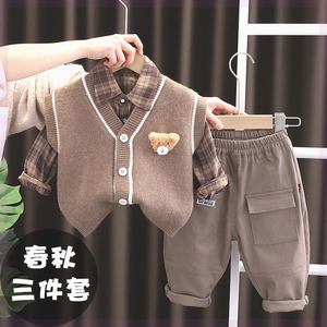 男宝宝春装1周岁半七11一8八7六9十个月婴儿春秋衣服分体春季套装