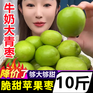 福建漳州脆甜苹果枣5斤新鲜水果应季当季牛奶枣贵妃枣大枣大青枣