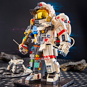 2024新款澄海玩具宇航员模型益智拼图拼装地狱级高难度的玩具积木