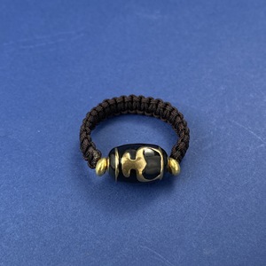藏式天珠戒指饰品女款手绳子戒指原创设计编织时尚情侣可旋转指环