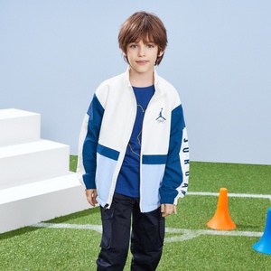 耐克Jordan24春新款男童轻薄户外夹克中大童儿童风衣外套Nike童装