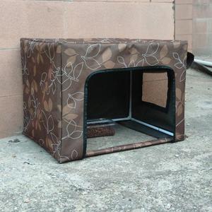 流浪猫喂食屋冬季保暖猫粮猫砂盆室外防雨猫窝遮雨棚流浪猫户外窝