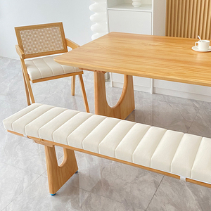 长条板凳坐垫红木茶椅凳子垫座椅实木垫中式办公室卡座垫子定制