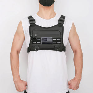 户外多功能男士战术背心包军迷胸挂包双肩胸包多口大容量防水包