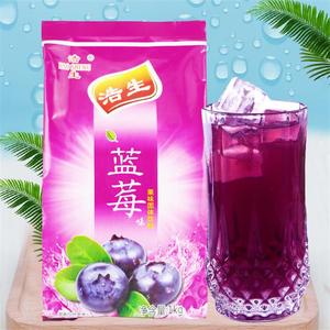 速溶蓝莓味果汁粉1000g网红商用浓缩固体冲饮冲调果味饮料粉整箱