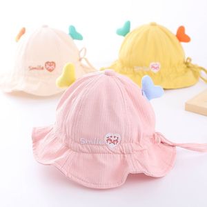韩系巴拉巴拉婴儿帽子春季薄款纯棉可调节儿童遮阳帽夏季男女宝宝