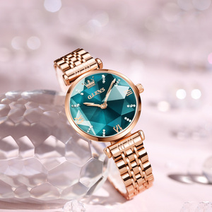 瑞士天王名牌正品女士手表菱形石英女士手表精钢表带简约轻奢潮流