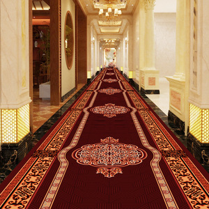 过道地毯长条走廊家用防滑楼梯天津酒店宾馆红地毯加厚地垫可定制