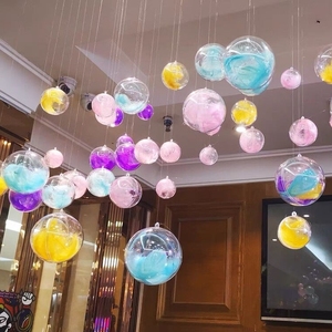 透明塑料空心圆球幼儿园悬挂吊球挂饰橱窗天花板吊顶装饰亚克力球