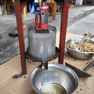 小型榨油机液压千斤顶手动压榨蔬菜挤水机猪油渣压油机脂渣压厂家