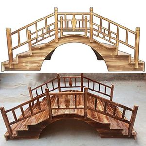 新中式婚庆道具木质拱桥结婚布置拱桥婚礼路引鹊桥防腐木手扶栏杆