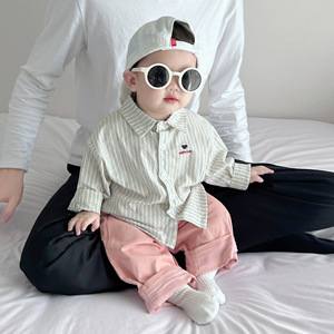 巴­拉巴­拉韩版婴儿衣服春夏男童套装薄款婴幼韩系童装2024套装