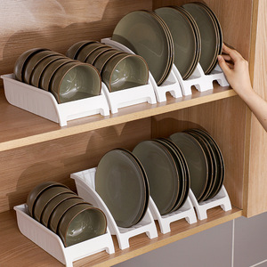 日式碗碟收纳架厨房碗碟沥水架盘子收纳整理架餐具餐盘置物架