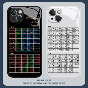 泰语手机壳适用苹果14语言iphone13promax泰国12mini字母表11元音x新款8plus辅音xr玻璃xs学习7液态6s全包se
