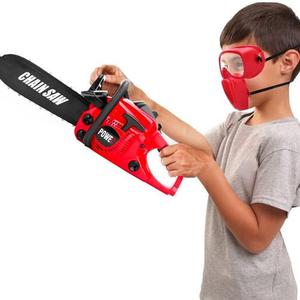 跨境过家家儿童工具箱套装男孩仿真伐木机电锯手电钻维修玩具